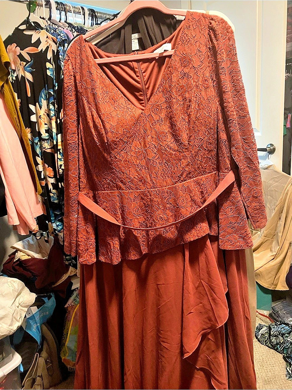Faeriesty Floral Lace Maxi Dress Size 3XL